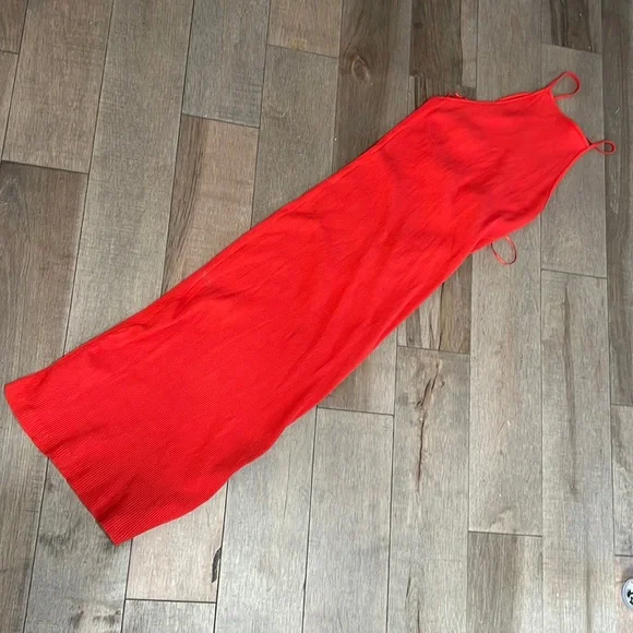 sachin and babi light blue dress Dresses | Zara Red Floral Open Back Dress main image 0